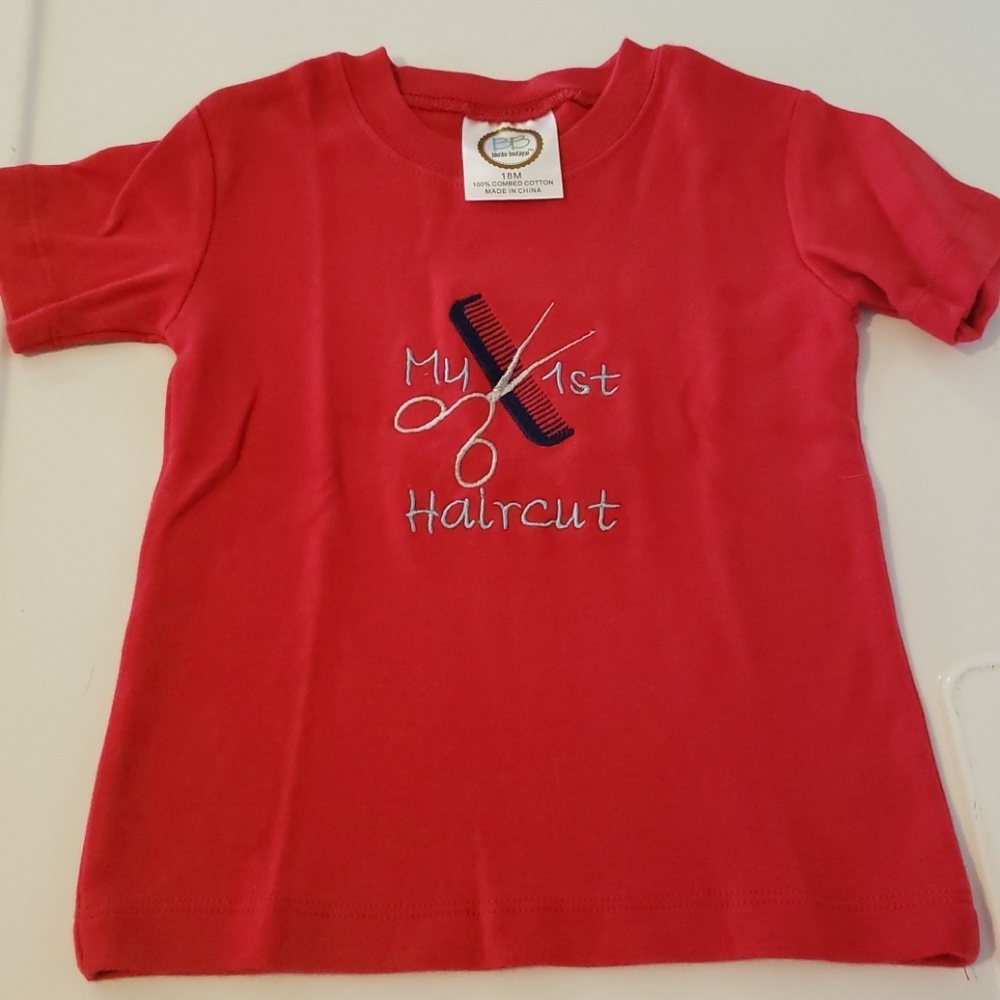 My first haircut tee